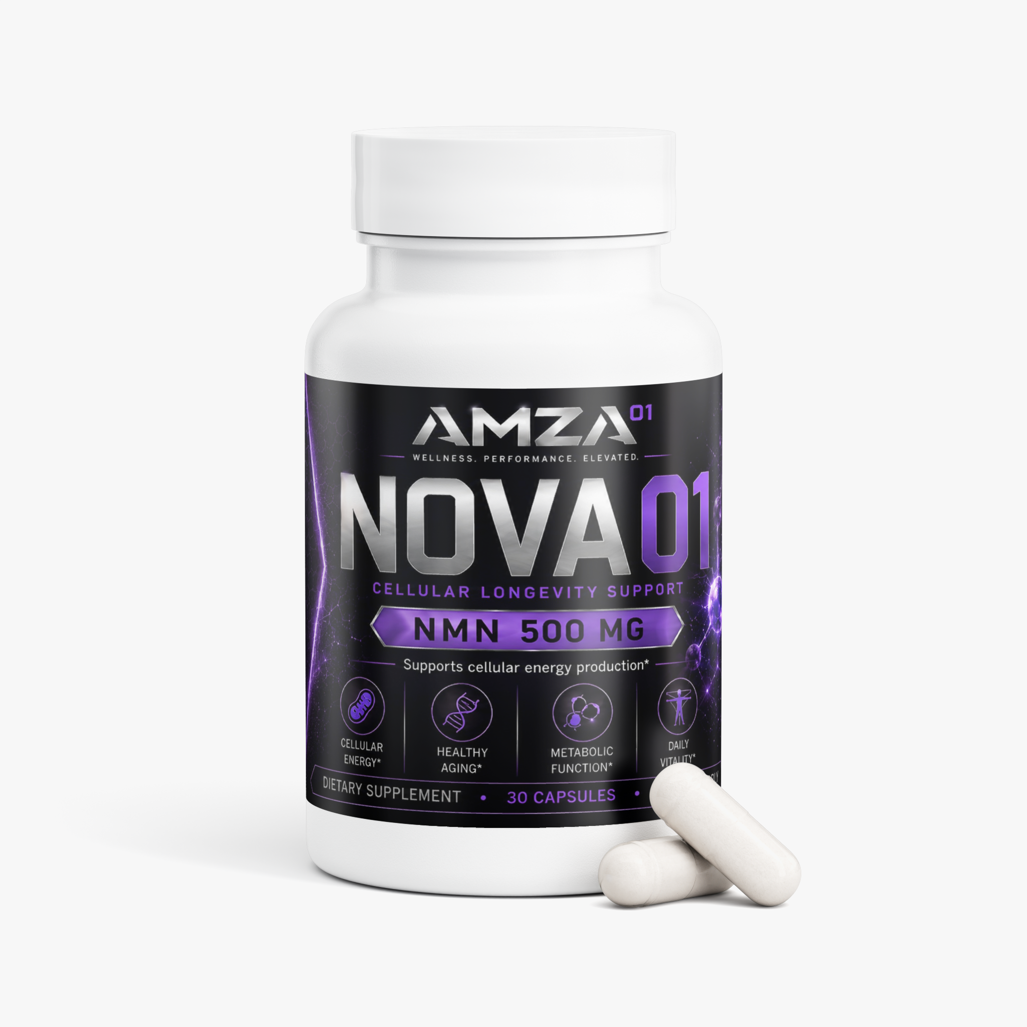 NOVA⁰¹ – NMN Cellular Longevity Support | 500mg NMN