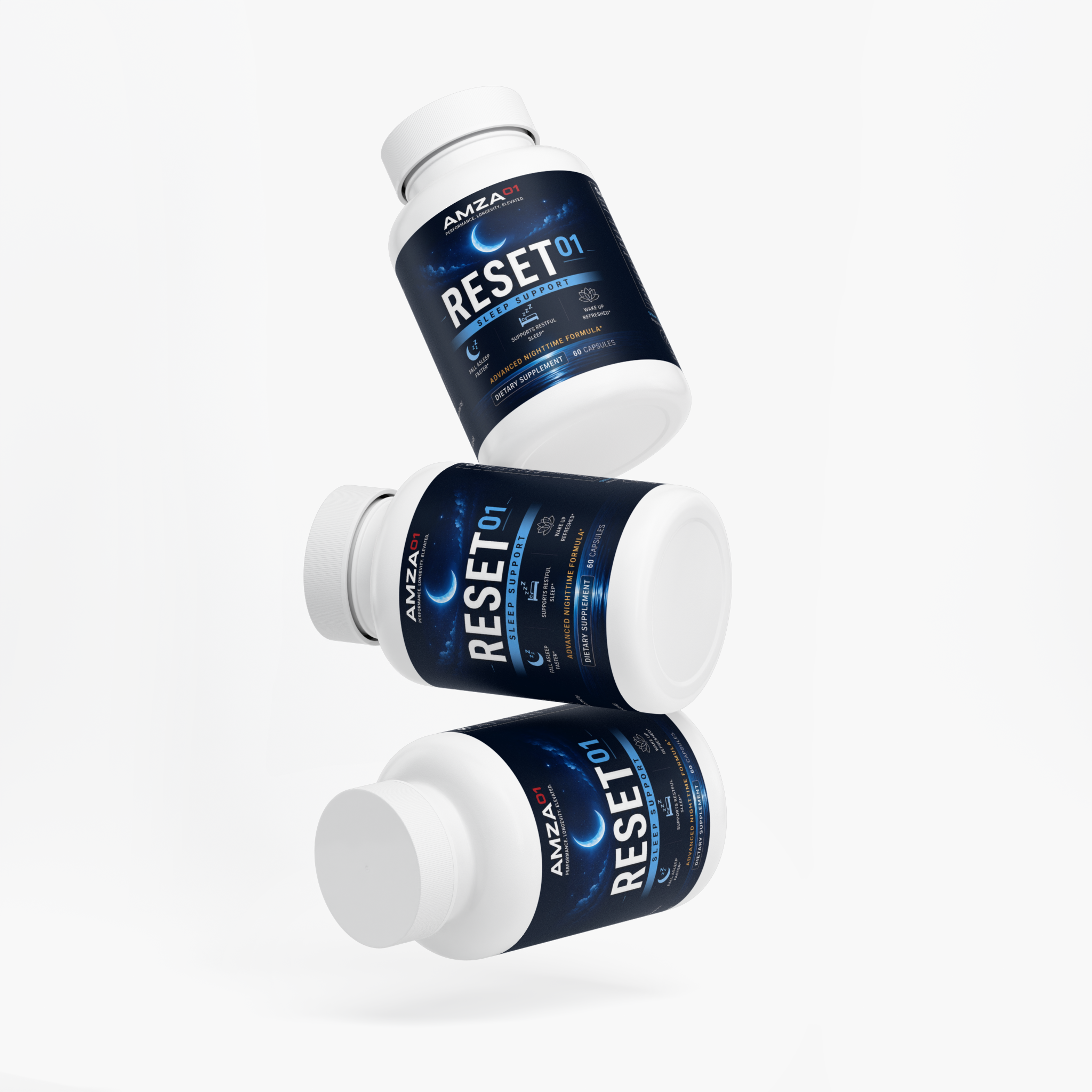 RESET⁰¹ – Advanced Nighttime Sleep Support | Melatonin + GABA + L-Theanine
