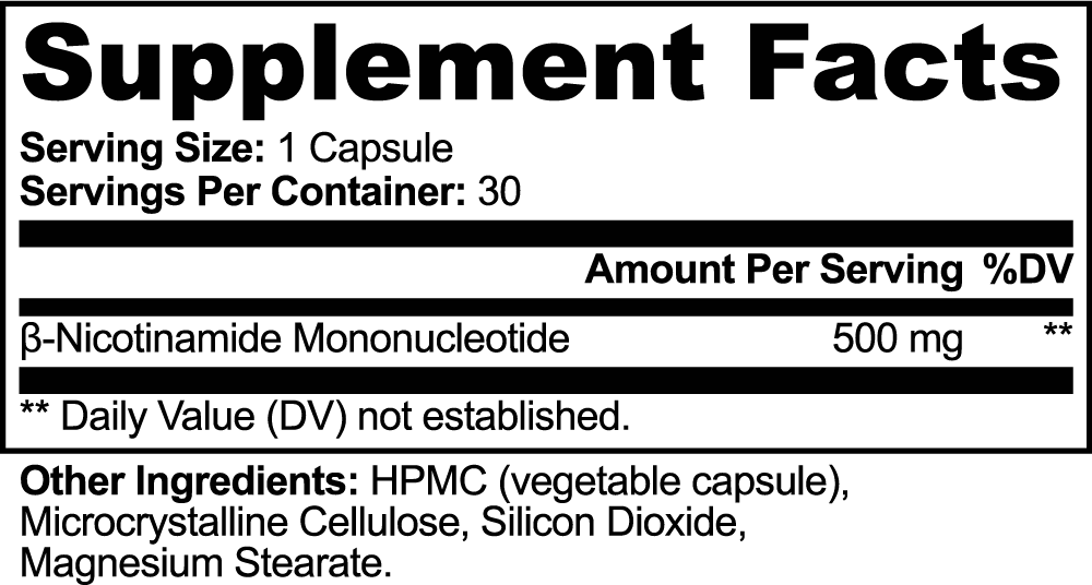 NOVA⁰¹ – NMN Cellular Longevity Support | 500mg NMN