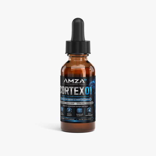 CORTEX⁰¹ – Cognitive Performance Drops | Mushroom Energy & Cognition Complex - AMZA⁰¹