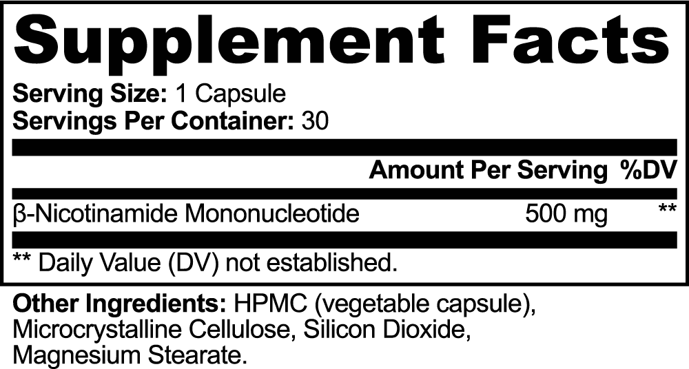 NOVA⁰¹ – NMN Cellular Longevity Support | 500mg NMN - AMZA⁰¹
